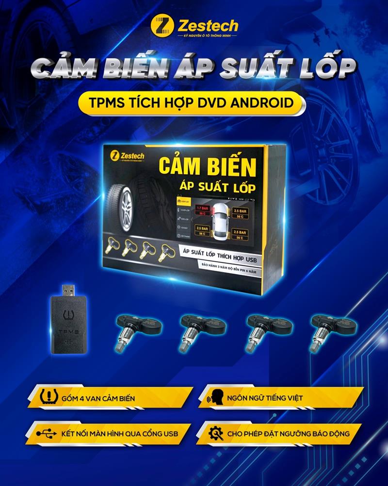 Bộ cảm biến áp suất lốp Zestech